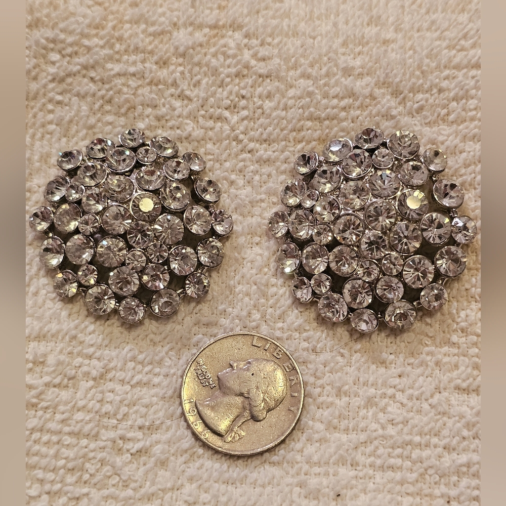 Elegant Silver Crystal Earrings